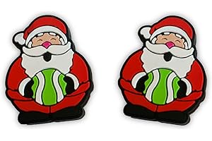 TT Sports Tennis Dämpfer Weihnachtsmann 2er Set - Santa Tennisdämpfer - Weihnachtliche Vibrationsdämpfer …