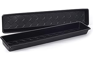 ‎NELSON GARDEN 1933 Pflanzschale, schwarz - Anzuchtkasten für Pflanzen - 14x68 cm