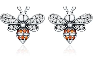 Qings Bransoletki z serii pszczoły, regulowane, srebro wysokiej próby 925, platerowane różowym złotem i srebrem wysokiej próby, dla kobiet i dziewcząt, prezent na Boże Narodzenie