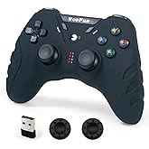 VooFun Controller PC, 2,4G Wireless PS3 Joystick Gamepad con Doppia Vibrazione, per Windows(7/8/10/11), Steam, Laptop, Raspbe