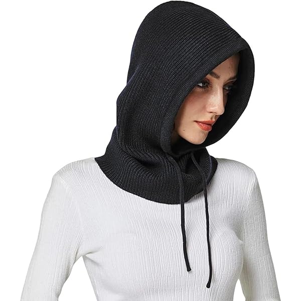 YEKEYI Vrouwen Bivakmuts Capuchon Winter Kasjmier Gebreide Beanie