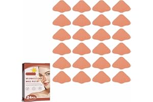 RAKIUTY UV-Nasenschutz, Nase Sonnenschutz Nasenschutz, 24 Stück Sonnenschutz Nase Patch, Nasenpflaster Outdoor, Sonnenschutz-Nasenpflaster für Sommer, Outdoor