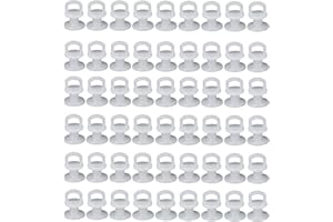 VICZON Gancetti Tenda Ganci per Binario per Tende Tende Scorrevoli Ganci 60 Pezzi Ganci Plastiche per Tende per Binario Accessori per Tende per Tenda di Finestra,Tenda della Porta e Tenda della Doccia