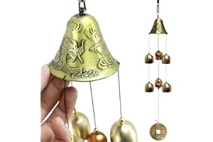 DWE Wind Chime Bell Chinese Metal Bell Feng Shui Lucky Charm Home Decoration
