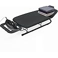 Rainberg Table top Ironing Board, Small-Foldable Design, Non-Slip Folding Legs, 100% Cotton Cover with Foam Layer, Steam Iron Rest, Lightweight, Space Limited Places, 76 x 30cm