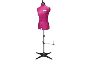 ‎DEUBL SCHNEIDERPUPPEN DEUBL SCHNEIDERPUPPEN Damen verstellbar "CELINE MULTI" (Gr.S/36-44) 8-teilig komplett einstellbar, 4-Bein Standfuss, Schneiderbüste mit 12 Verstellrädchen, Rockabrunder, Rückenlängenverstellung