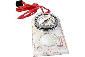 KRYSEL Compass Navigation Tool – Portable Hiking with Lanyard for Outdoor Adventure, Camping– Waterproof Compass