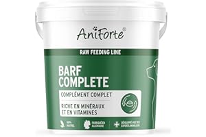 AniForte Complete Poudre pour l'alimentation Crue 1kg - Barf Alimentation complète pour Chiens