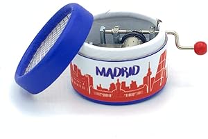 ESDEMUSICA BY ROCIO Caja de música de MADRID. Para los más castizos. Suena el Schotis. (Azul)