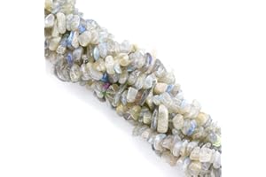‎OUUBUUY Mini Labradorit Kristalle Perlen Edelsteine Chips Kristalle Trommelsteine Edelsteine Heilsteine Kristall Steine Granulat für DIY Armbänder Ketten Ohrringe Schmuck Machen Crafting 80cm
