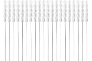 HDGSAFD 20 Stück Hörgeräte-Reinigungsbürsten, Edelstahl-Nylon-Reinigungsbürsten, Hörgeräte-Reinigungswerkzeuge, Tragbare Reinigungsbürsten