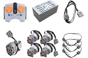 WWEI Technic Power Functions - Juego de 11 pilas para motores de control remoto de motor y batería, compatible con Lego Technic