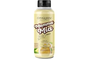 GymQueen Mamma Mia Sauce Zero 265 ml, faible en calories et sans graisse, pour affiner les plats ou comme vinaigrette, végétarien, Mayo
