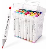 Orret Home Double Sided Marker Pen Set, Professional Boxed Felt Pen Set, Paint Markers in Various Colors, Artists