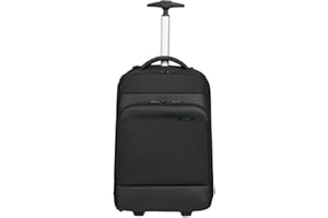 Samsonite Mysight - Mochila Para Portátil con ruedas de 17,3 Pulgadas, Mochila con ruedas de 48 cm, con funciones inteligentes, Ergonómica, 25,5 L, Negra