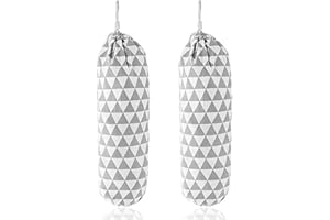 VIKSAUN 2 Pieces Plastic Bag Holder Carrier Garbage Bag Organizer Dispenser Hanging Storage Bag Foldable Washable Grocery Bag for Home Office Kitchen Travelling Supplies (2 pcs)