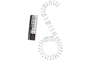 HAOXIZI Piano Keyboard Stickers, Removable Piano Keyboard Note Labels, Guide Learning Labels Strips, Fansjoy Music Electronic Pianos Note, 88-Key Full Size, for Kids, Beginners, Black