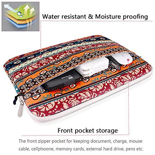 BOVKE 11-12 Inch Wasserdichtes-Gewebe Laptop-H¨¹lse-Tasche Notizbuch-Tragetasche F¨¹r Apple MacBook Air 11.6-inch New Macbook 12 inch Surface Pro 4 3 Acer Asus Dell HP Chromebook Ultrabook,M1 - 3