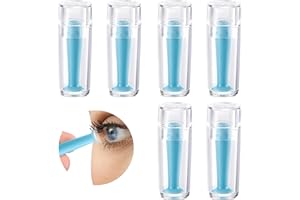 Cinsersr 6 Stück Kontaktlinsen Einsetzhilfe,Kontaktlinsen Sauger,Kontaktlinsen Entferner,Kontaktlinsensauger,Kontaktlinsen Sauger Harte Linsen,für Weiche und Harte Linsen (Blau)