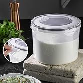 Meleni Home Vakum Kapaklı Yoğurt Kefir Mayalama Kabı - Sızdırmaz Contalı Saklama Kabı 2,5 Lt