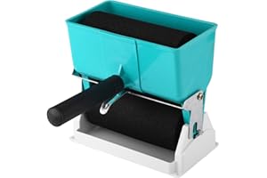 YOSOO HEALTH GEAR 180 ml / 320 ml aplikator kleju w wałku, dozownik kleju obróbka drewna ze stojakiem i przełącznikiem przepływu do mebli stolarskich skóra drewniana (6 cali)