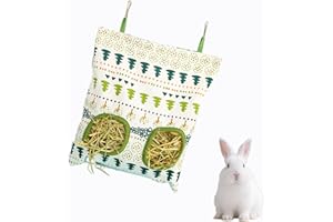 HJDJBD Heuraufe Meerschweinchen,Heufutterspender,Hängender Futtersack für Kleintiere,Heutasche,Kaninchen,2 Fenster Futterstation Futterspender,Hasen Heutaschen für Chinchilla,Hamster,Kleine,Tiere,Chinchillas
