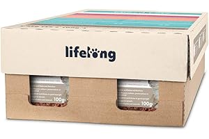 Marca Amazon - Lifelong, Comida para gatos - Surtido de patés, 100g, paquete de 32