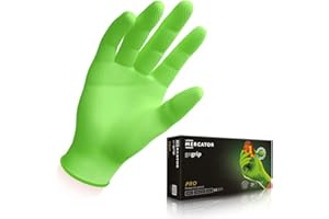 ‎MERCATOR MEDICAL Guanti in nitrile MERCATOR® gogrip Guanti protettivi monouso, privi di rivestimento in polvere, senza lattice, Taglia:L - 50 pezzo, Colore:GoGrip Green