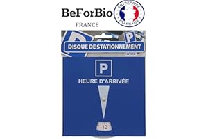 BEFORBIO ® - 1 Disque de stationnement de qualité en Simili Cuir 15 cm*15cm. Evitez la Prune!!! Entreprise française