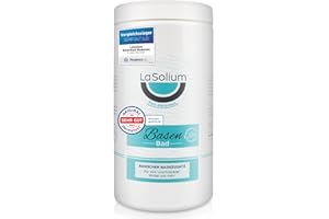 ‎LASOLIUM Basenbad - DERMATEST SEHR GUT, Basisches Badesalz mit Mineralerde, 1200g, in Deutschland hergestellt