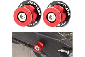 QJY-MOTOR PART-STORE MT09 2014-2023 Moto Diabolos M6-2pcs 6mm Bobine Tornillos CNC Aluminio para MT-09 MT09SP MT-07 MT-03 MT-10 2000-2020 2021 2022 2023（Rojo）