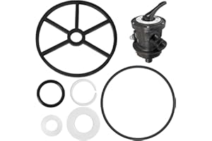 Toaluea 6 Stück Sterndichtung 5 Wege Ventil für Hayward SP0710 SP0710X SP0711 SP0712, Dichtung Ventil Pumpe Pool, Dichtungsring Sandfilteranlage Poolzubehör, Spider-Dichtung Ventilfilter Ersatzteilen