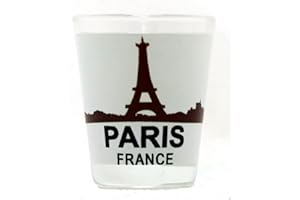 WORLD BY SHOTGLASS Verre à shot Paris France Tour Eiffel vue coucher de soleil