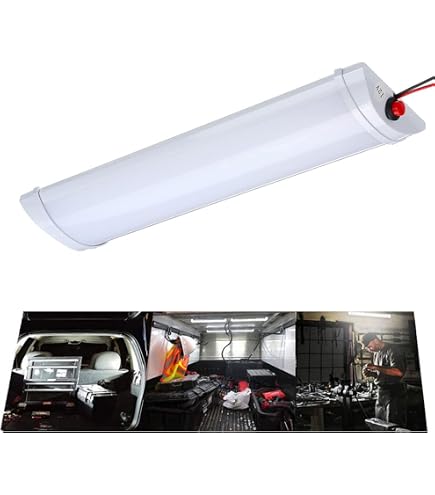 Gorgeri Lumière De Dôme Voiture RV Plafonnier LED 10-24V 4500K - Lampe Intérieure Double Dôme Pour Camping-Car, Remorque Et Bateau