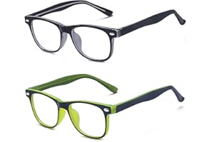 Outray 2 Pack Computer Glasses Blue Light Blocking for Kids Gaming Eyewear Reduce Eyestrain Glasses Set5