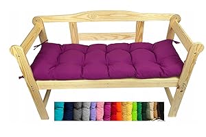 Olenka Coussin de Banc de Jardin Siègen Patio Meuble d'Extérieur intérieur terrasse Balcon Porche (85 x 40 x 8 cm, Fuchsia)