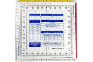 JOYOUSMALL Rapporteur de carte pour la navigation aéronautique, règle de navigation aérienne, règle de vol pour la lecture et le dessin, précision d'étalonnage