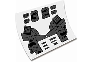 CUAC REVOLUTION Adesivi Forcella Fox 32 Factory SC 2021 Fork Stickers AUFKLEBER ADESIVI Bike Decals Grigio Scuro