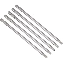 Sourcing Map 10 Stück T15 Torx Schraubendreher-Bits – 7 Mm Sechskantschaft, Magnetisch, 50 Mm Lang