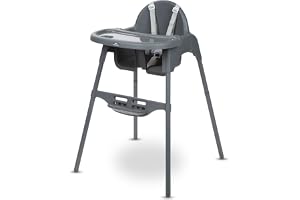 Bebeconfort Meely, 2-i-1 Justerbar Barnstol Baby, Konvertibel Barnstol, 6 Månader–3 År (max. 15 kg), Låg vikt (3,3 kg), Hög Barnmatstol, Enkel att Rengöra, 5-punktssele