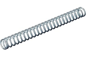 Chapuis RSC8 Set of 6 compression springs - Galvanised steel - Indicative working load 4 kg - Diameter 6 mm - Length 60 mm, Grey, Set of 6 pieces, Silver