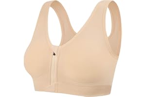 UMIPUBO Femme Soutien-Gorge de Sport Avant Zipper Push Up Bra Vest sous-vêtements de Sport Coussinets Amovibles pour Fitness Yoga Course