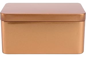 Zerodeko Scatola Latta Cookie Latta con Tè Stagno Stoccaggio di Decorativi Decorativi Scatolatore Rettangolare Box Regalo Confezione Confezione di Contenitori Latta