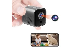 SecuraLen Telecamera Spia, WiFi 1080P HD Micro Telecamera Spia, Corpo Magnetico Mini Telecamera Spia con Visione Notturna & Rilevamento del Movimento Integrato Batteria Integrata