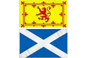 NAVOYS 3ft x 5ft Scotland Double Stitched Flag - Perfect for Football World Cup, Euros, Olympics with Eyelets - National Decorations (2 Pack)