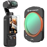 K&F Concept DJI Osmo Pocket 4/3 ile Uyumlu Manyetik CPL Filtreleri, Polarize &Ccedil;ok Kaplı/Optik Cam/Hafif Al&uuml;minyum &Ccedil;er&ccedil;eve