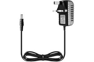 BAKEWHIZ 9V Guitar Pedal Power Supply, Plug 5.5x2.1mm, Compatible with BOSS ME-80, ME-25, PSA-120S, DS-1, RC-1, GT-1, DD-3, DD-7, FRV-1, for Effects Pedals, Piano Keyboards, Label Makers