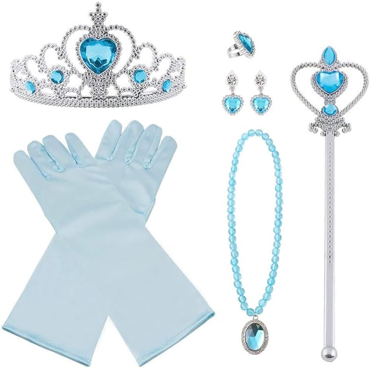 Prinsessenschoenen voor meisjes, glitter, Mary Jane-schoenen met pailletten, prinsessenschoenen, cosplay schoenen voor Elsa jurk, bruiloft, party, strik, schoenen met parels en strass-steentjes, bezet