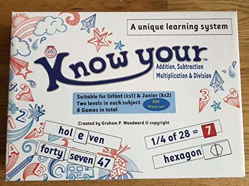 know your Addition Subtraction Multiplication & Division Maths Infant Junior Unique Solution Learn Primary Special (Children One Size)