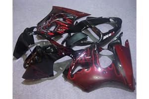 ROKALAM For Kawasaki Ninja ZX6R 2000-2002 ZX-6R 00-02 Flame Black Body Race Motorcycle Fairing (Injection molding)